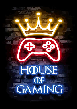 House of Gaming Neon Sign