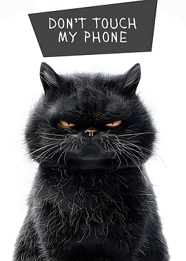 Grumpy Cat Phone Warning