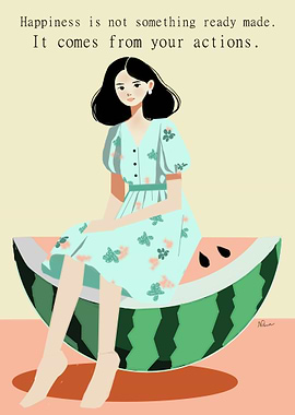 Happiness from Actions