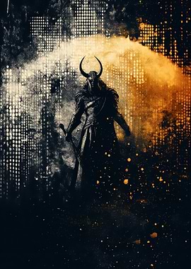 Heimdall with Horns Norse Mythology