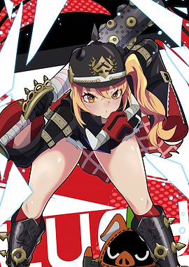 Anime Girl with Baseball Bat