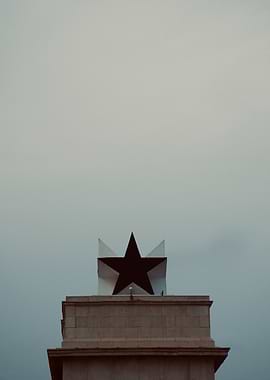 Black Star on Building