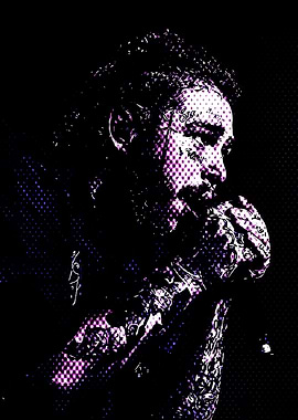 Rapper Portrait Purple