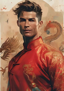 Cristiano Ronaldo Dragon Art