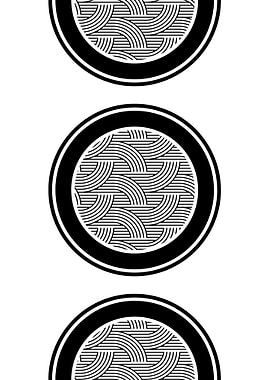 Black and White Geometric Pattern