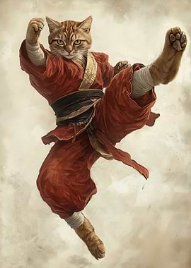 Martial Arts Kung Fu Shaolin Cat