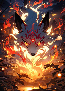 Fox Spirit in Flames