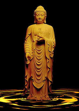 Golden Buddha Standing