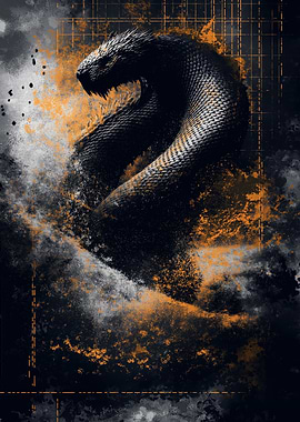 Black Snake Jörmungandr Norse Mythology