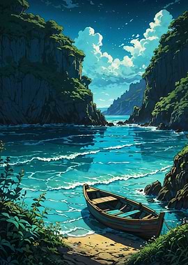 Tranquil Cove Under the Stars