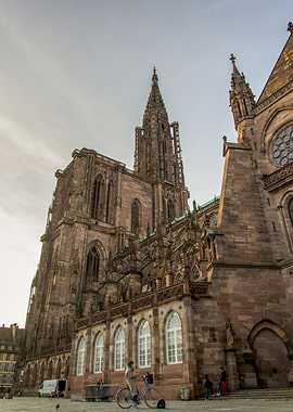 Cathedral Exterior of Sttrasbourg, Alsace, France