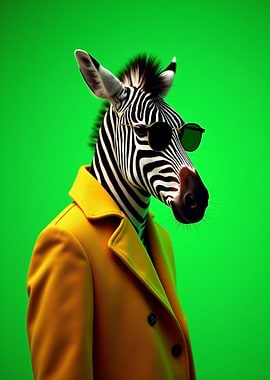 Zebra in Sunglasses