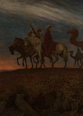 Three Wise Men Journey - Hans Thoma