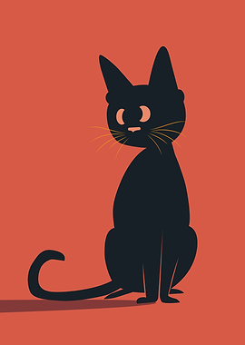 Black Cat Illustration