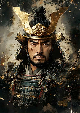 Young Samurai Warrior Portrait