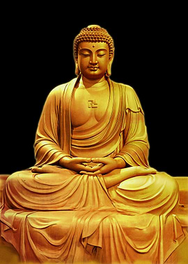 Golden Buddha Sitting
