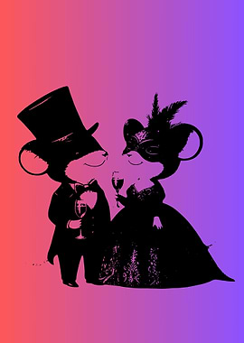 Mouse Couple in Love