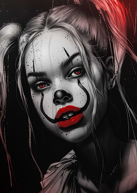Clown Girl Portrait