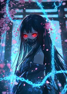 Nezuko Kamado with Sakura