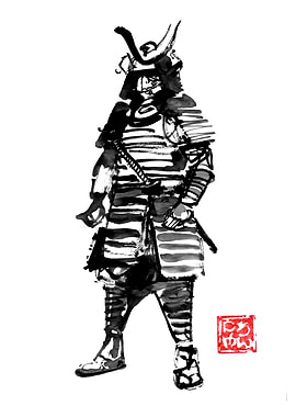 Samurai Ink rough Painting