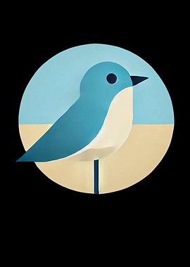 Blue Bird Illustration