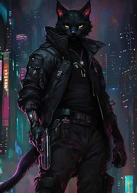 Cyberpunk Cat