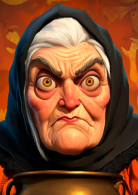 Evil Witch Portrait