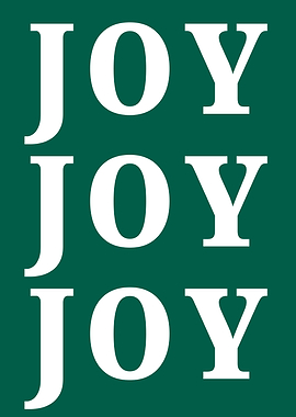 Joy Typography Poster