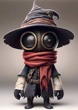 Stitched Wizard Figurine