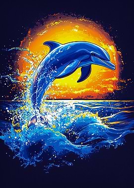Dolphin Sunset Jump