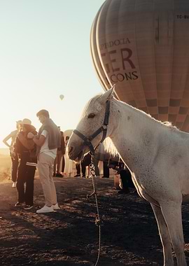 Golden hour in Cappadocia.