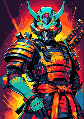 Cyber Samurai Warrior