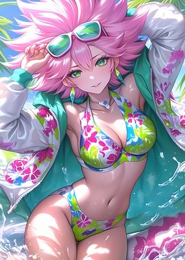 Anime Girl in Bikini