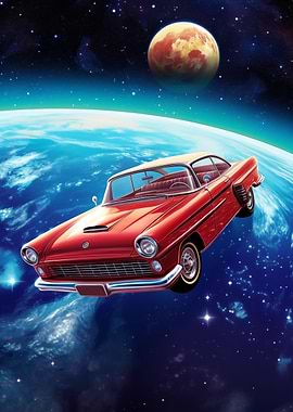 Classic Car in Space