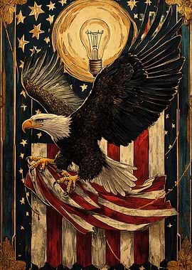 American Eagle with Lightbulb