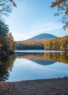 Autumn Lake Reflection