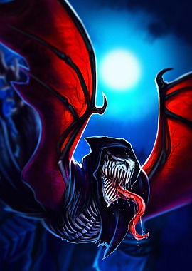 Demonic Creature with Wings