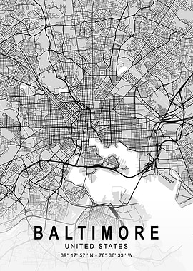 Baltimore Light City Map