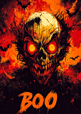 Halloween Monster Skull