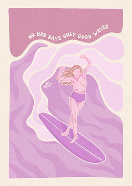 Surfer Girl Good Vibes