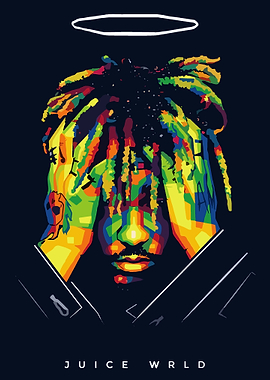 Juice Wrld Pop Art Portrait