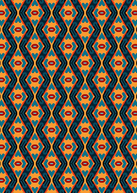 Tribal Geometric Zig Zag Pattern
