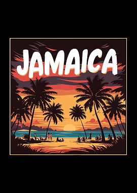 Jamaican Sunset On The Beach