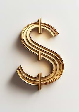 Gold Dollar Sign