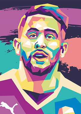Soccer Player Pop Art