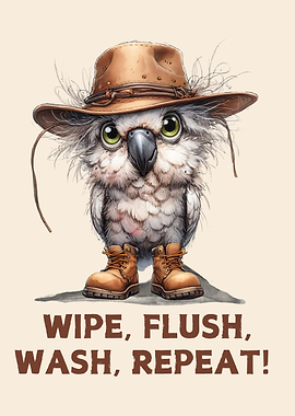 Cockatoo in a Hat and Boots Funny Bird Australia