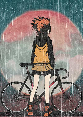 Rainy Day Anime Girl