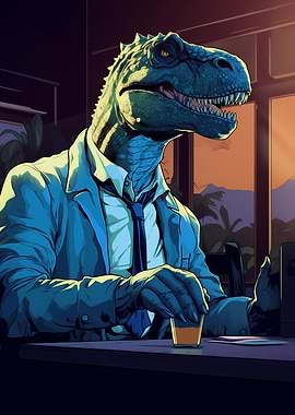 Dinosaur in a Suit