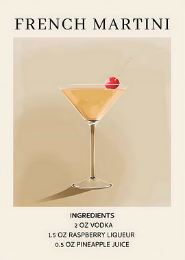 French Martini Cocktail
