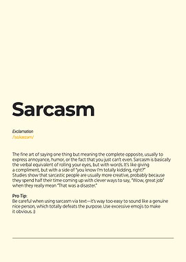 Sarcasm Definition